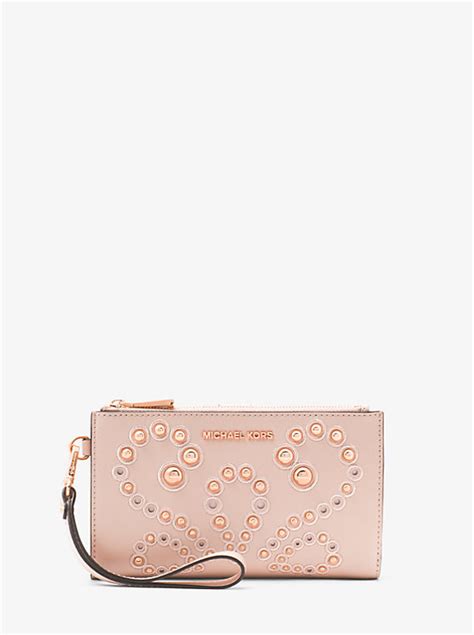 michael kors portemonnee adele|Adele Embellished Leather Smartphone Wallet .